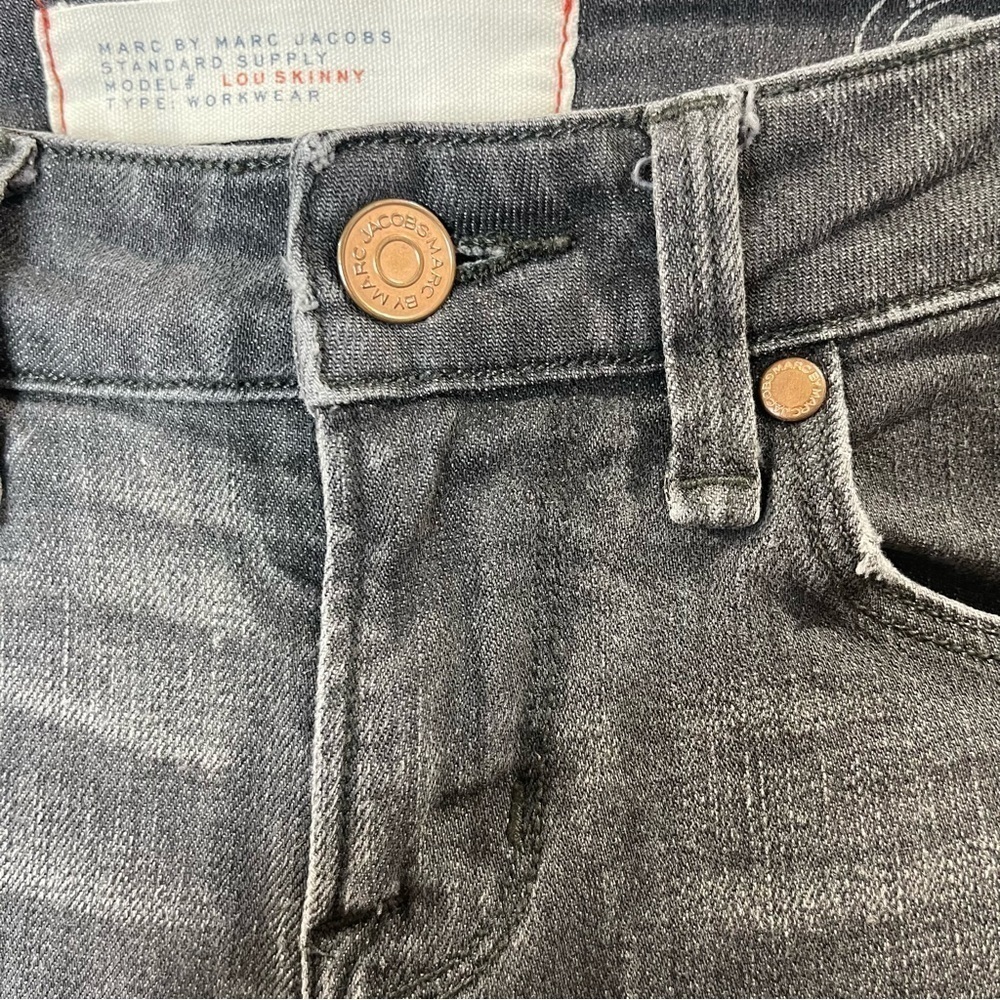 Marc by Marc Jacobs | Lou Skinny Black Denim Jeans Size 24 - Picture 6 of 10